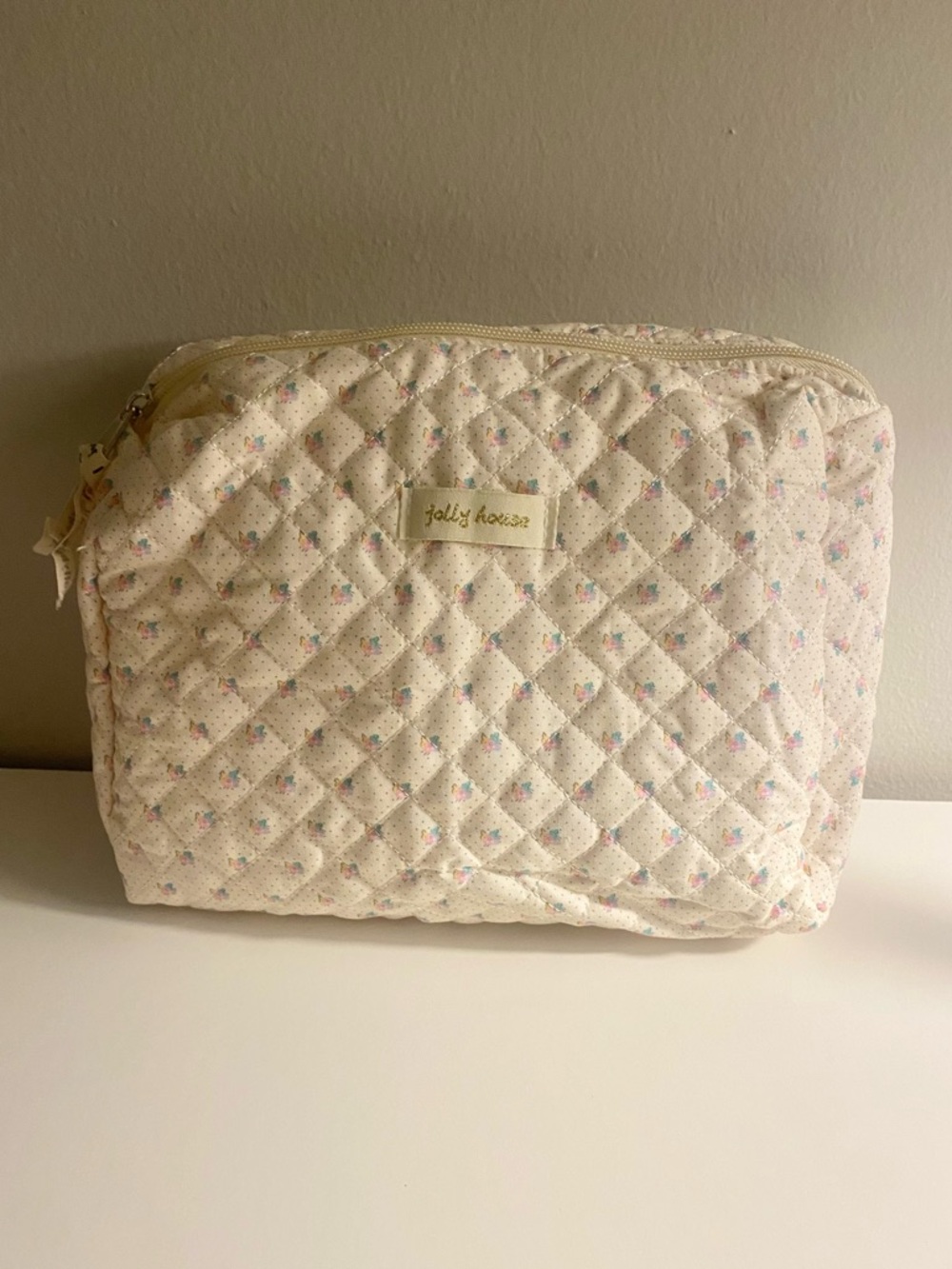 Floral Aesthetic Makeup Bag Pouch